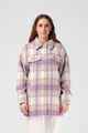 RPM LADIES BROOKLYN OVERSIZE SHACKET - LILAC PLAID
