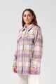 RPM LADIES BROOKLYN OVERSIZE SHACKET - LILAC PLAID
