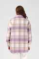 RPM LADIES BROOKLYN OVERSIZE SHACKET - LILAC PLAID