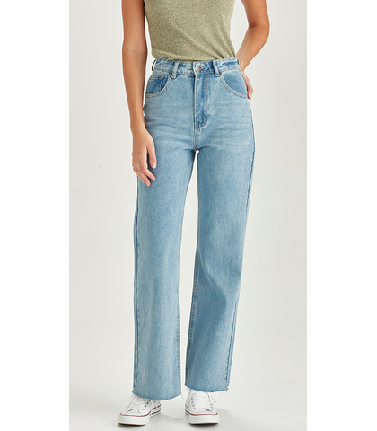 JUNK FOOD JEANS - AVRIL - BLUE / NO RIPS