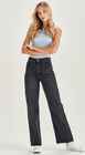 JUNK FOOD JEANS - AVRIL - BLACK / NO RIPS