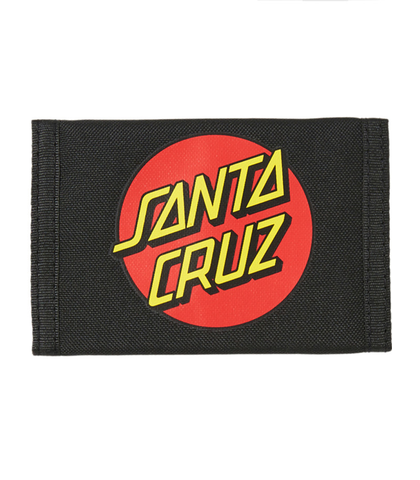 SANTA CRUZ BOYS CLASSIC DOT WALLET - BLACK