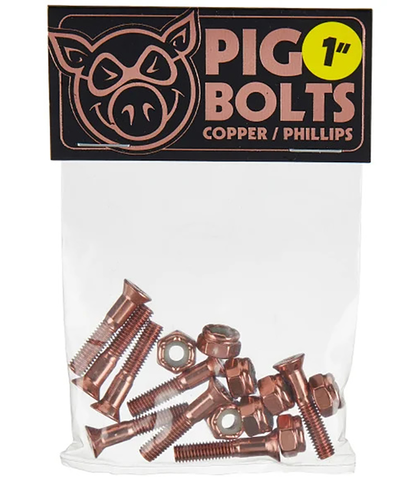 PIG HARDWARE  1'' PHILLIPS COPPER