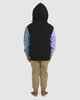 BILLABONG GROMS COLOUR BLOCK POP HOODY - WASHED BLUE
