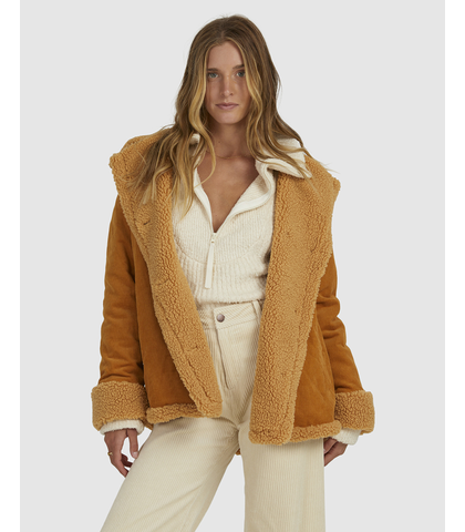 BILLABONG LADIES LOVE FLOW JACKET - MUDHONEY