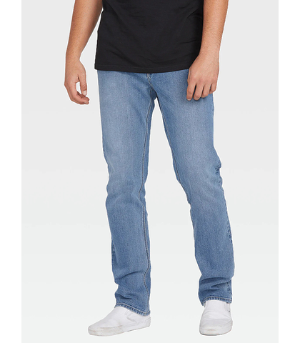 VOLCOM MENS SOLVER DENIM JEANS - OLD TOWN INDIGO