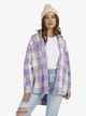 ROXY LADIES CHECK THE SWELL JACKET - LAVENDER CHECK