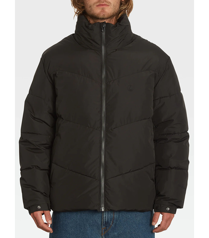 VOLCOM MENS GOLDSMOOTH PUFFER JACKET - BLACK