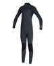 O'NEILL BOYS HYPERFREAK FIRE 4/3 CHEST ZIP STEAMER - GUNMTL/BLK/BLK