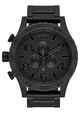 NIXON 51-30 CHRONO WATCH - ALL MATTE BLACK / BLACK