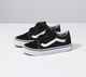 VANS BOYS OLD SKOOL VELCO SHOE - BLACK / WHITE