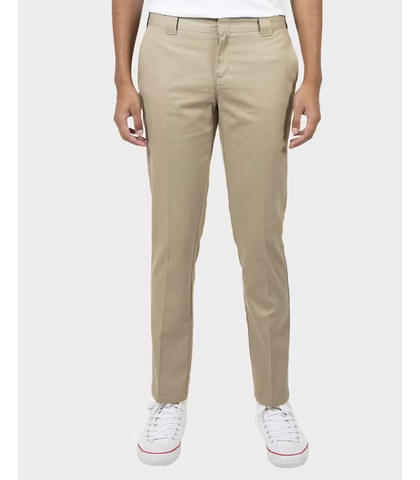 DICKIES WE872 SLIM TAPERED PANT - KHAKI - Mens-Bottoms : Sequence Surf ...