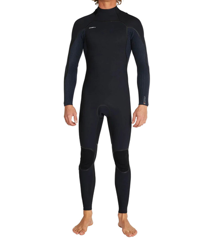 O'NEILL MENS HYPERFREAK FIRE 4/3 BACKZIP STEAMER - BLACK