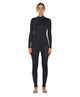 O'NEILL LADIES HYPERFREAK 4/3 CHEST ZIP STEAMER - BLACK
