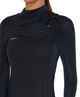 O'NEILL LADIES HYPERFREAK 4/3 CHEST ZIP STEAMER - BLACK