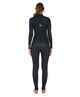 O'NEILL LADIES HYPERFREAK 4/3 CHEST ZIP STEAMER - BLACK