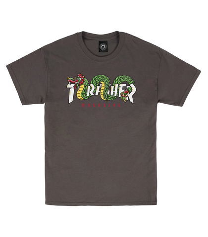 THRASHER AZTEC TEE - CHARCOAL