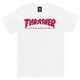 THRASHER OUTLINED TEE - WHITE / RED
