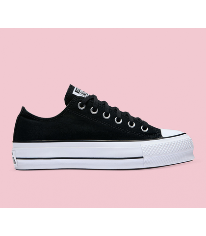 CONVERSE CHUCK TAYLOR ALL STAR LIFT LOW - BLACK / WHITE