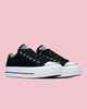 CONVERSE CHUCK TAYLOR ALL STAR LIFT LOW - BLACK / WHITE