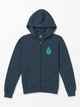 VOLCOM BOYS IRON 91 ZIP FLEECE - NAVY