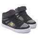 DC BOYS PURE HIGH TOP EV SHOE - BLACK/ SOFT LIME / BLACK