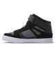 DC BOYS PURE HIGH TOP EV SHOE - BLACK/ SOFT LIME / BLACK