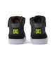 DC BOYS PURE HIGH TOP EV SHOE - BLACK/ SOFT LIME / BLACK