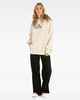 HURLEY LADIES KRIS CHAU PULLOVER HOODY - OAK MILK