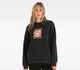 HURLEY LADIES WORLD WIDE CREW - BLACK