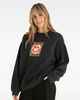 HURLEY LADIES WORLD WIDE CREW - BLACK