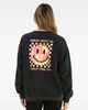 HURLEY LADIES WORLD WIDE CREW - BLACK