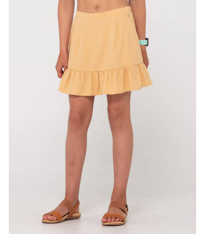 RUSTY GIRLS SWEET WATER MINI SKIRT - YELLOW