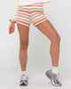 RUSTY LADIES SHONA STRIPED KNITTED SHORT - SNOW