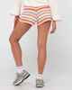 RUSTY LADIES SHONA STRIPED KNITTED SHORT - SNOW