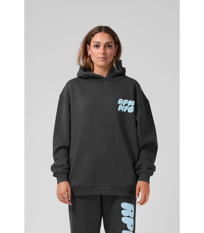 RPM LADIES PUFF HOOD - WASHED BLACK