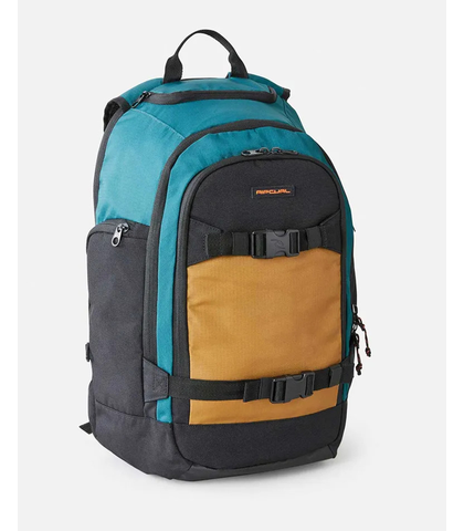 RIPCURL MENS POSSE 35 LTR JOURNEYS BACKPACK - BLUE / GREEN