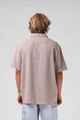 RPM MENS HEMP S/S DRESS SHIRT - GREY FAWN