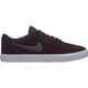 NIKE SB- CHECK SOLAR SHOE - BURGUNDY / GUNMETAL WHITE