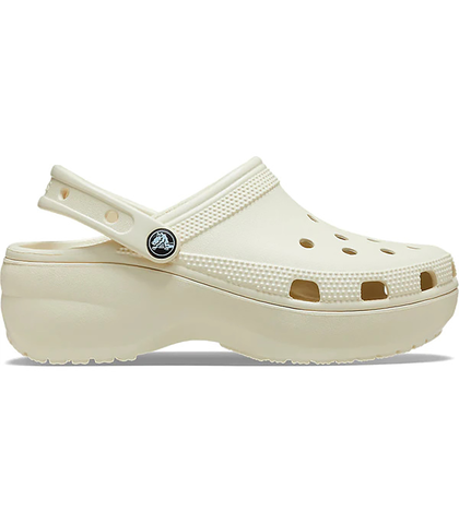 CROCS CLASSIC PLATFORM CLOG - BONE