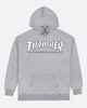 THRASHER OUTLINED HOOD - GREY / WHITE