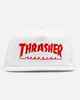 THRASHER MAG LOGO SNAPBACK CAP - WHITE