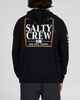 SALTY CREW MENS COASTER ZIP HOODED FLEECE - BLACK