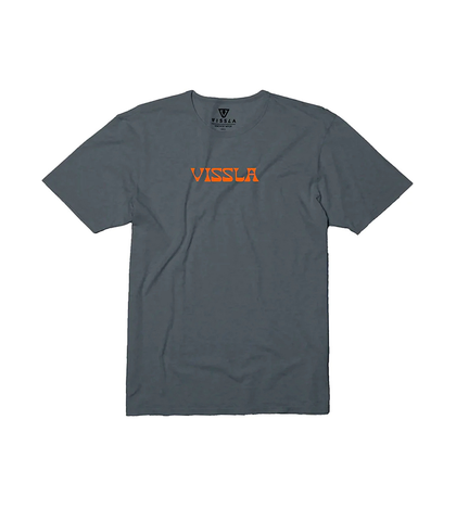 VISSLA MENS FRONTS S/S TEE - GRAPHITE