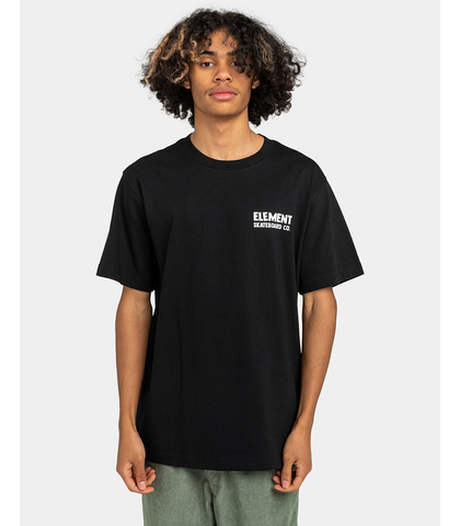ELEMENT MENS NEVER S/S TEE - FLINT BLACK