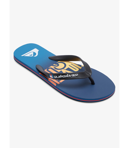 QUIKSILVER MENS MOLOKAI WORD JANDAL - BLUE 3