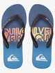 QUIKSILVER MENS MOLOKAI WORD JANDAL - BLUE 3