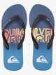 QUIKSILVER MENS MOLOKAI WORD JANDAL - BLUE 3