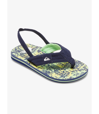 QUIKSILVER GROMS MOLOKAI LAYBACK SP JANDAL - GREEN 1