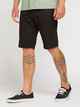 VOLCOM MENS SOLVER LITE 5 POCKET WALKSHORTS - BLACK